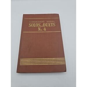 Vintage 1946 Rodeheaver’s Gospel Solos‎ And Duets No 4 Hymnal Song Book HC